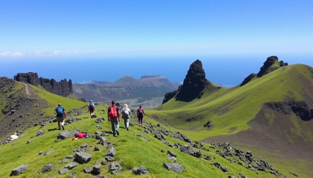 Hiking on Mount Pico