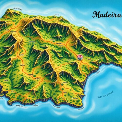 madeira island portugal map