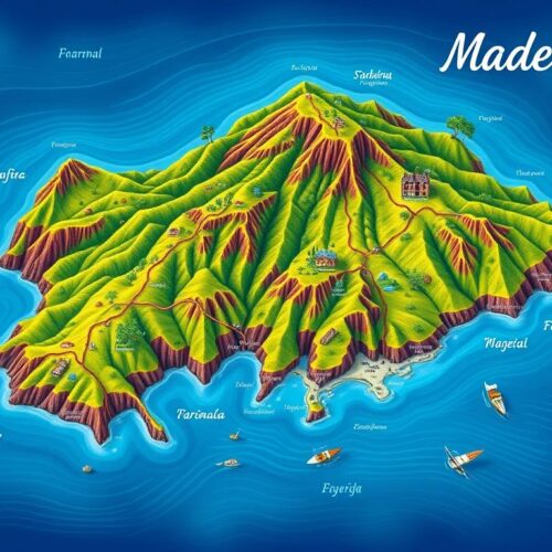 madeira portugal map