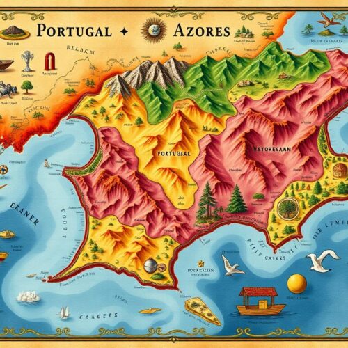 map of portugal and azores