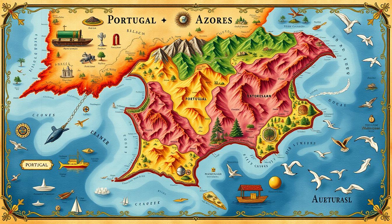 map of portugal and azores