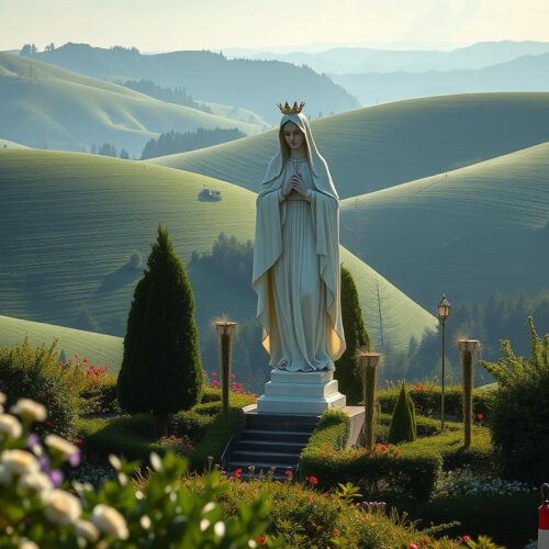 our lady of fatima statue in portugal