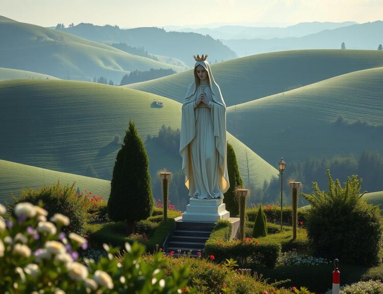 our lady of fatima statue in portugal