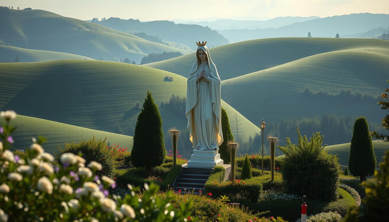 our lady of fatima statue in portugal