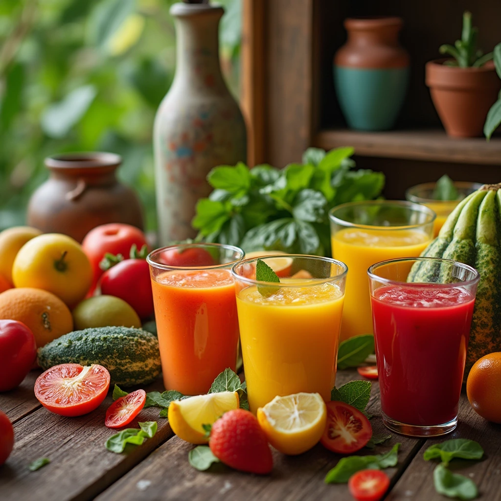 Vibrant and fresh healthy food at a Portuguese retreat. juicy oasis Portugal