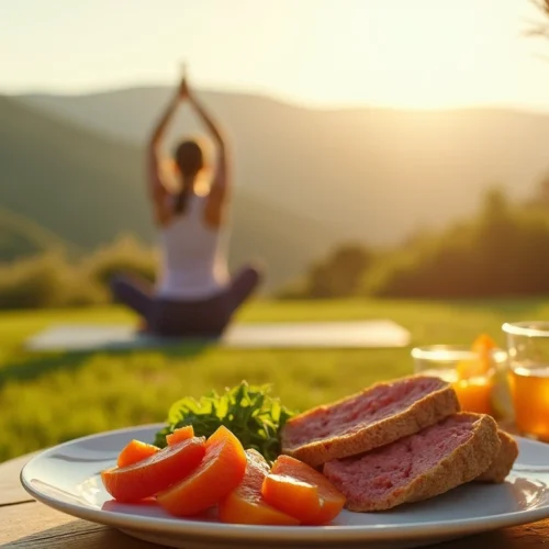 Outdoor yoga session at a Portuguese wellness retreat