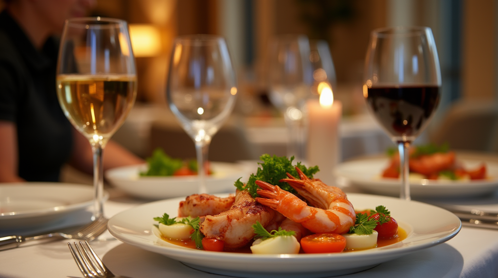 Belmar Hotel restaurant table setting